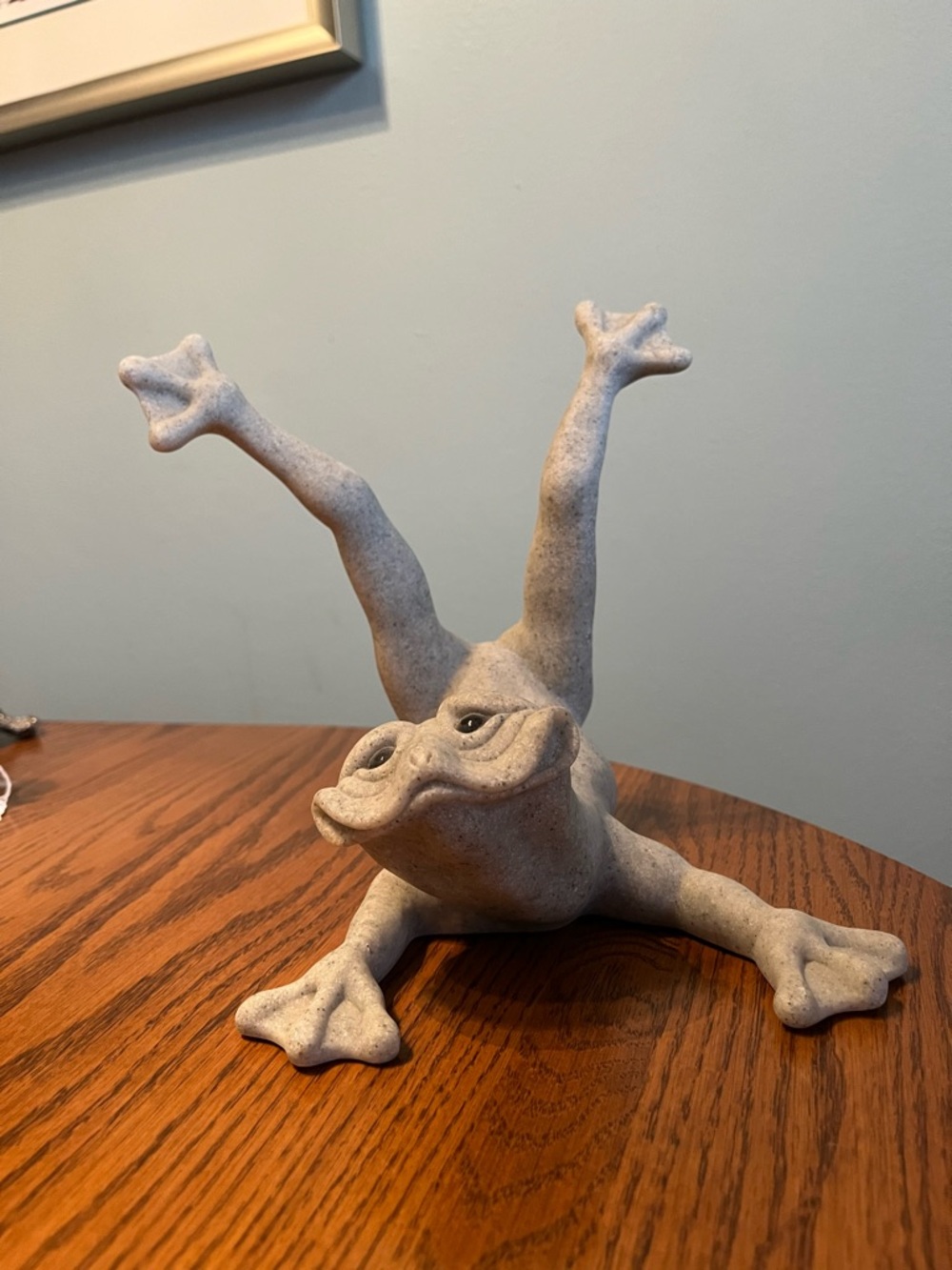 “Fernando” frog statue - Quarry Critters series 
Made by Second Nature Designs